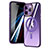 Custodia Silicone Trasparente Ultra Slim Morbida con Mag-Safe Magnetic SD1 per Apple iPhone 14 Pro Max Viola