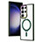 Custodia Silicone Trasparente Ultra Slim Morbida con Mag-Safe Magnetic SD1 per Samsung Galaxy S21 Ultra 5G Verde