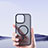 Custodia Silicone Trasparente Ultra Slim Morbida con Mag-Safe Magnetic X01D per Apple iPhone 13 Pro Max Nero