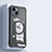 Custodia Silicone Trasparente Ultra Slim Morbida con Mag-Safe Magnetic XD3 per Apple iPhone 13 Nero