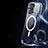Custodia Silicone Trasparente Ultra Slim Morbida con Mag-Safe Magnetic XD4 per Apple iPhone 13 Pro Chiaro