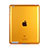 Custodia Silicone Trasparente Ultra Slim Morbida per Apple iPad 2 Giallo