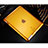 Custodia Silicone Trasparente Ultra Slim Morbida per Apple iPad 2 Giallo