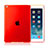 Custodia Silicone Trasparente Ultra Slim Morbida per Apple iPad Air 2 Rosso