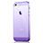 Custodia Silicone Trasparente Ultra Slim Morbida per Apple iPhone 5 Viola