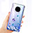 Custodia Silicone Trasparente Ultra Sottile Cover Farfalla per Huawei Mate 30 Blu