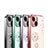 Custodia Silicone Trasparente Ultra Sottile Cover Fiori per Apple iPhone 14 Plus