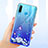 Custodia Silicone Trasparente Ultra Sottile Cover Fiori per Huawei Nova 4e