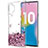 Custodia Silicone Trasparente Ultra Sottile Cover Fiori per Samsung Galaxy Note 10 Plus