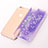 Custodia Silicone Trasparente Ultra Sottile Cover Fiori T01 per Apple iPhone 6 Plus