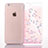 Custodia Silicone Trasparente Ultra Sottile Cover Fiori T01 per Apple iPhone 6S Plus