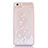 Custodia Silicone Trasparente Ultra Sottile Cover Fiori T01 per Apple iPhone 6S Plus Bianco