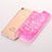 Custodia Silicone Trasparente Ultra Sottile Cover Fiori T01 per Apple iPhone 7