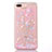 Custodia Silicone Trasparente Ultra Sottile Cover Fiori T01 per Apple iPhone 7 Plus Rosa