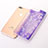 Custodia Silicone Trasparente Ultra Sottile Cover Fiori T01 per Apple iPhone 8 Plus