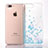 Custodia Silicone Trasparente Ultra Sottile Cover Fiori T01 per Apple iPhone 8 Plus