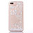 Custodia Silicone Trasparente Ultra Sottile Cover Fiori T01 per Apple iPhone 8 Plus Bianco