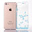 Custodia Silicone Trasparente Ultra Sottile Cover Fiori T01 per Apple iPhone SE (2020)
