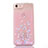 Custodia Silicone Trasparente Ultra Sottile Cover Fiori T01 per Apple iPhone SE (2020) Rosa