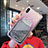 Custodia Silicone Trasparente Ultra Sottile Cover Fiori T01 per Apple iPhone XR Grigio