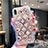 Multicolore Custodia Silicone Trasparente Ultra Sottile Cover Fiori T01 per Apple iPhone Xs Max Multicolore