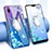 Custodia Silicone Trasparente Ultra Sottile Cover Fiori T01 per Huawei P20 Viola