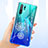 Custodia Silicone Trasparente Ultra Sottile Cover Fiori T01 per Huawei P30 Pro New Edition