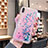 Custodia Silicone Trasparente Ultra Sottile Cover Fiori T02 per Apple iPhone XR Rosa