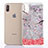 Custodia Silicone Trasparente Ultra Sottile Cover Fiori T04 per Apple iPhone X