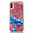 Custodia Silicone Trasparente Ultra Sottile Cover Fiori T04 per Apple iPhone X Multicolore