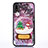 Custodia Silicone Trasparente Ultra Sottile Cover Fiori T05 per Apple iPhone XR Rosso