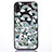 Custodia Silicone Trasparente Ultra Sottile Cover Fiori T06 per Apple iPhone XR Nero