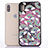 Custodia Silicone Trasparente Ultra Sottile Cover Fiori T06 per Apple iPhone Xs Max