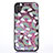 Custodia Silicone Trasparente Ultra Sottile Cover Fiori T06 per Apple iPhone Xs Max Oro Rosa