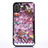 Custodia Silicone Trasparente Ultra Sottile Cover Fiori T07 per Apple iPhone X Rosa