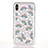 Custodia Silicone Trasparente Ultra Sottile Cover Fiori T08 per Apple iPhone X