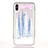 Custodia Silicone Trasparente Ultra Sottile Cover Fiori T08 per Apple iPhone X