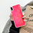 Custodia Silicone Trasparente Ultra Sottile Cover Fiori T10 per Apple iPhone XR Rosso