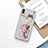 Custodia Silicone Trasparente Ultra Sottile Cover Fiori T11 per Apple iPhone Xs Max Rosa Caldo