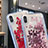 Custodia Silicone Trasparente Ultra Sottile Cover Fiori T14 per Apple iPhone Xs Max