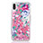 Custodia Silicone Trasparente Ultra Sottile Cover Fiori T18 per Apple iPhone XR Oro Rosa