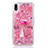 Custodia Silicone Trasparente Ultra Sottile Cover Fiori T20 per Apple iPhone XR Rosa Caldo