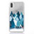 Custodia Silicone Trasparente Ultra Sottile Cover Fiori T22 per Apple iPhone Xs Max Grigio