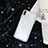 Custodia Silicone Trasparente Ultra Sottile Cover Fiori T23 per Apple iPhone Xs Bianco