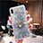 Custodia Silicone Trasparente Ultra Sottile Cover Fiori T25 per Apple iPhone XR Cielo Blu
