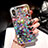 Custodia Silicone Trasparente Ultra Sottile Cover Fiori T26 per Apple iPhone Xs Multicolore
