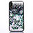 Custodia Silicone Trasparente Ultra Sottile Cover Fiori Z01 per Apple iPhone XR Grigio