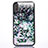 Custodia Silicone Trasparente Ultra Sottile Cover Fiori Z02 per Apple iPhone Xs Max