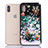 Custodia Silicone Trasparente Ultra Sottile Cover Fiori Z02 per Apple iPhone Xs Max