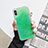 Custodia Silicone Trasparente Ultra Sottile Cover Fiori Z03 per Apple iPhone Xs Max Verde